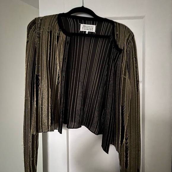 Maison Martin Margiela Jackets & Blazers - Maison Margiela Black and Gold Jacket